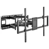 Maclean Brackets Maclean MC-482 (Wand, 120", 120 kg), TV Wandhalterung Schwarz