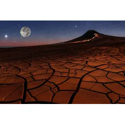Fototapete PAPERMOON "Steinlandschaft", bunt, B:4,00m L:2,60m, Vlies, Tapeten