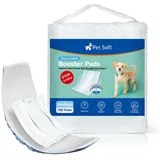 Pet Soft Einweg-Hundewindeleinlagen 100 Stück, Hundewindeleinlagen für Rüden Hündinnen mit auslaufsicherem Schutz, Hochsaugfähige Hundeeinlagen Booster-Pads für Hundewindeln (M-100)