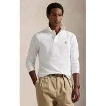 Ralph Lauren Polo Ralph Lauren für Herren. 710680790001 Custom Slim Fit Pique-Poloshirt weiß (3XL), Lässig, Baumwolle, Langarm