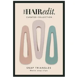 The Hair Edit Snap Triangles Matte Pastel Clips Haarschmuck Damen 