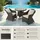 Tectake Aluminium Rattan Set Zürich 3-tlg. natur