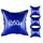 Quick Star 4 Stück Poolkissen Eckig 120x120 cm Blau | 4 Seile & Sicherheitsventil | 2X Reparaturset | PVC 0,44mm | Winter Pool Kissen mit Doppelnaht | Luftkissen Chlor- und UV-Beständig