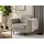 beautysofa SESSEL Venezia mit Metallbeinen, beige, 112 cm
