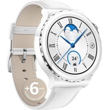 Huawei Watch GT 3 Pro 43 mm ceramic Lederarmband weiß