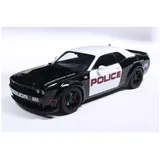 Solido S1805715 - Dodge Challenger R/T HW Police schwarz/weiß 1:18