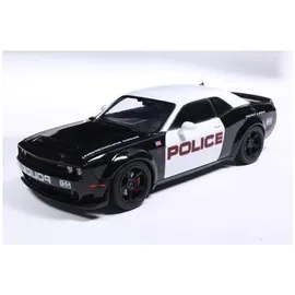 Solido S1805715 - Dodge Challenger R/T HW Police schwarz/weiß 1:18