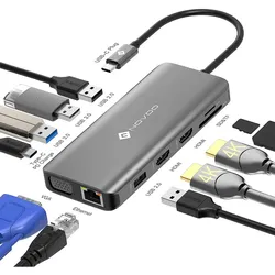 NOVOO USB-C Aluminium Hub 11 Anschlüsse