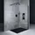 mai & mai 70x200cm Walk-In Dusche Duschwand für Dusche Duschabtrennung ESG-Sicherheitsglas 8mm NANO Glas BRAM1 Bremen1K Schwarz - Transparent