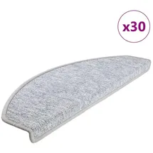 vidaXL Stufenmatten 30 Stk. Hellgrau 65x24x4 cm