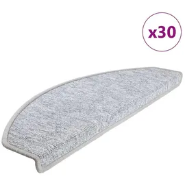 vidaXL Stufenmatten 30 Stk. Hellgrau 65x24x4 cm