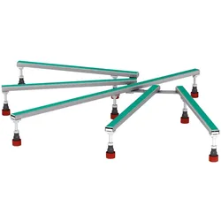 Mepa Brausewannenfuß Universal mit Anti-Dreh und Schallschutz-System ADS 150170