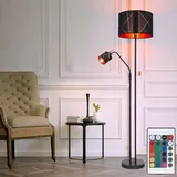 Stehlampe Deckenfluter Leselampe flexibel RGB LED Fernbedienung dimmbar H 175 cm