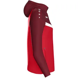 Jako Damen Kapuzenjacke Iconic Rot/Weinrot 40