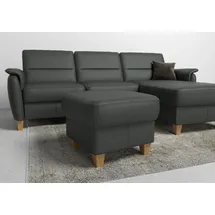 Home Affaire Polsterhocker Palmera Luxus-Microfaser 58 x 48 x 58 cm Grau