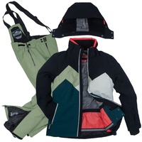 Killtec Skianzug Damen Skijacke + Skihose (petrol/schwarz/grün, Gr. 38) grau 38