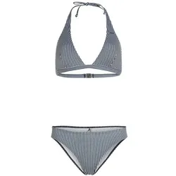 ONEILL Damen Bikini ESSENTIALS MARIA CRUZ BIKINI, Black Simple Stripe, 42D