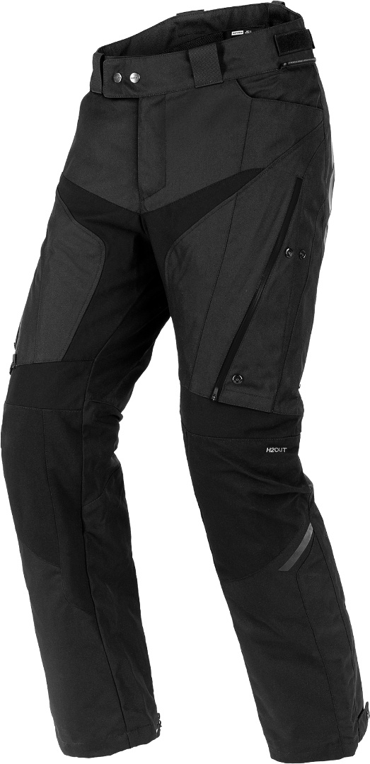 Spidi 4 Season Evo H2Out Motorfiets textiel broek, zwart, L Voorman