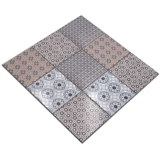 Mosani Wandfliese Retro Fliesen Wandpaneele Selbstklebend Wanddeko, Spritzwasserbereich geeignet Küchenwand Fliesenspiegel Bad