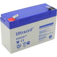 Ultralife Ultracell UL3.5-4 4 Volt Akku 3500mAh, passend für Sonnenschein A504/3.5S, 4,8mm Kontakte