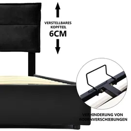 lanki international gmbh Odikalo 140 x 200 cm Grau/Schwarz