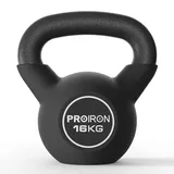 PROIRON Kettlebell, Kugelhantel mit hochwertiger Neoprene Coated, 16 kg | Bodenschonend | Schwunghantel Rundgewicht Neopren