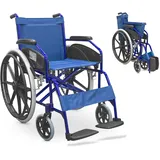 quirumed Klapprollstuhl Easy Ultralight Aluminium leicht kompakt Blau