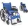 quirumed Klapprollstuhl Easy Ultralight Aluminium leicht kompakt Blau