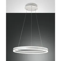 Fabas Luce Palau 1-flg. Ø60 cm Metall weiß