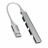 inca IUSB-4TUX Schnittstellen-Hub USB 2.0 Type-A 5000 Mbit/s Silber, Weiß