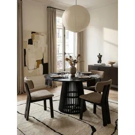 KADIMA DESIGN Esszimmertisch Ø 120 cm schwarz