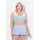 Ulla Popken Damen große Größen Übergrößen Plus Size Entlastungs-BH, Blüten, ohne Bügel blau 105C 838588700-105C - 105C