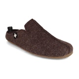 Living Kitzbühel Herren Filz Pantoffel Schweizer Kreuz, dark oak, winter Hausschuh recycelt braun 48 EU