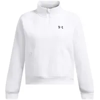 Under Armour Fleece Pro Halbreißverschluss-sweatshirt - White Black XL