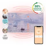 Klarstein Wonderwall Air Art Smart Infrarotheizung 120x60cm 700W Wandinstallation App-Steuerung Sonnenaufgang