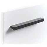 mokebo Möbelgriff Der Griffige (aus Aluminium), Griff für Möbel, Schrankgriff oder Türgriff in Anthrazit, 5er-Set schwarz