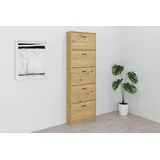 FMD Step 5 58,5 x 168,5 x 17 cm 5 Schuhklappen beige