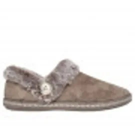 SKECHERS Cozy Campfire - FRESH Toast Damen-Slipper, Dark Taupe, 8