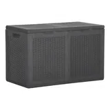vidaXL Auflagenbox 80 x 51 cm Schwarz
