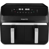 Instant Pot Vortex Dual Airfryer 2 Körbe 8-in-1 Heißluftfritteuse 8L schwarz – Schwarz