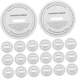 DECORNIJIA 100 Stück Runde Kerzen Schutzhüllen aus Weißem Transparentpapier mit Staubschutz und Elegantem Design für Duftwachsbecher in Wohnungen und Büros