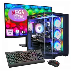 Hyrican Gaming-PC HYPE-A 2023 27" LED AMD Ryzen 5 7500F 4,0 GHz 32 GB RAM 1 TB SSD GeForce RTX 5060 Windows 11