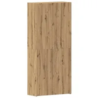 VidaXL Schuhschrank Artisan Eiche 80x35,5x180 cm Holzwerkstoff