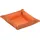 Alassio 40014 Utensilienschale EMILIA, Schale aus hochwertigem Lederimitat, stilvolle Dekoration für jede Einrichtung, ca. 10,5 × 10,5 × 4 cm, orange