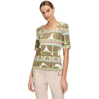 Betty Barclay Basic Shirt mit Rippenstruktur Khaki/Green,48 | 48
