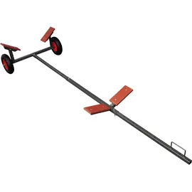 vidaXL Bootsanhänger Schwarz