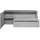Mäusbacher Imola Lowboard 169x63x42 cm Grau/Glas