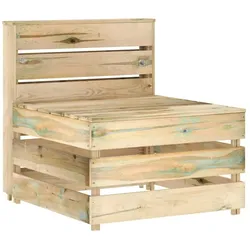 vidaXL Garten-Paletten-Mittelsofa Imprägniertes Kiefernholz