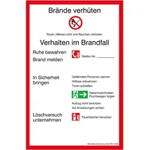 Neutrale Produktlinie Verbotsschild Kunststoff 20 x 30 cm