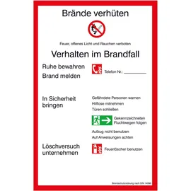 Neutrale Produktlinie Verbotsschild Kunststoff 20 x 30 cm